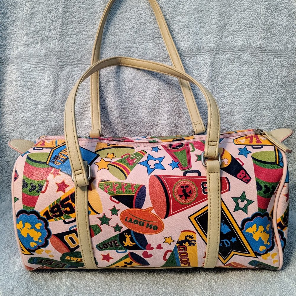 Disney Purse Vintage Style Varsity Print NWT